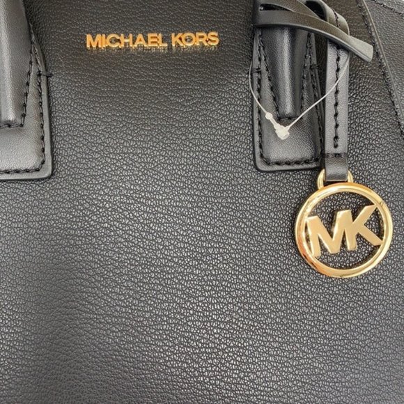 Michael Kors Avril Small Leather Top-Zip Satchel Black color - Picture 11 of 16